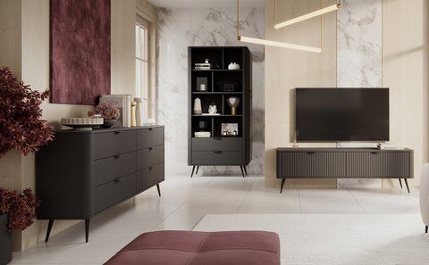 Стенка Perfect Home Ланте / Lante A Черный фотография