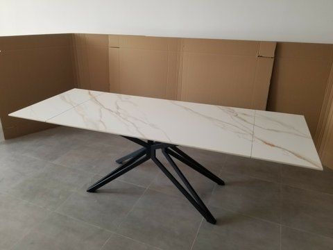 Стол раскладной STAR LANPASKIN GOLD Concepto 160(240)x90 Белый Мат фотография