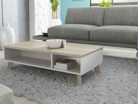 Журнальный столик LOTTA 110x60 Cama Дуб Сонома / Белый фотография