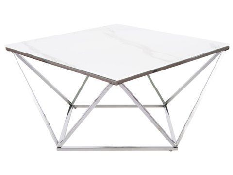 Журнальний столик SILVER A II Signal 80x80 Білий фотографія
