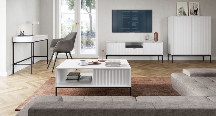 Стол туалетный Perfect Home Нова / Nova T104 черный Белый фотография