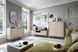 Тумба прикроватная Perfect Home Моно/Mono с 1 ящиком и золотыми ножками MS54 Беж песочный