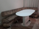 Стіл розкладний TMM-56 VETRO 140x80 Білий Матовий
