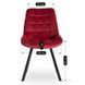 Стілець оксамитовий MEBEL ELITE RICK Velvet, Бордовий