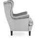 Крісло м'яке оксамитове MEBEL ELITE KLARIS 2 Velvet Сірий