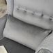 Крісло м'яке оксамитове MEBEL ELITE KLARIS 2 Velvet Сірий