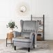 Крісло м'яке оксамитове MEBEL ELITE KLARIS 2 Velvet Сірий