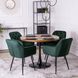 Стілець оксамитовий MEBEL ELITE VIKI Velvet зелений