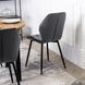 Стул бархатный MEBEL ELITE LUCKY Velvet, Серый / Черный