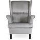 Крісло м'яке оксамитове MEBEL ELITE KLARIS 2 Velvet Сірий