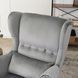 Крісло м'яке оксамитове MEBEL ELITE KLARIS 2 Velvet Сірий