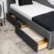 Ліжко оксамитове MEBEL ELITE JONAS Velvet 90x200 Сірий