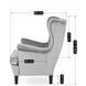 Крісло м'яке оксамитове MEBEL ELITE KLARIS 2 Velvet Сірий
