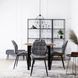Стул бархатный MEBEL ELITE LUCKY Velvet, Серый / Черный