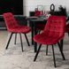 Стілець оксамитовий MEBEL ELITE RICK Velvet, Бордовий