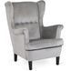 Крісло м'яке оксамитове MEBEL ELITE KLARIS 2 Velvet Сірий