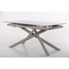 Стіл розкладний Gerald beige AMF 160(200)X90 glass Quartz beige