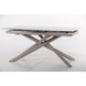 Стіл розкладний Gerald beige AMF 160(200)X90 glass Quartz beige