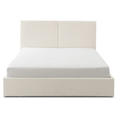 Ліжко двоспальне MEBEL ELITE MARSYLIA 160x200 см Кремовий Букле фотографія