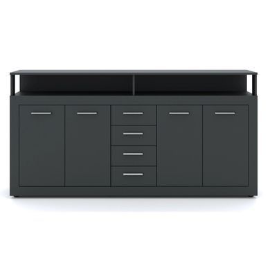 Комод MEBEL ELITE BLAGO 190 антрацит фотографія