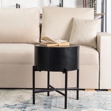 Журнальний столик MEBEL ELITE CEVES 40x40&nbsp;Чорний фотографія