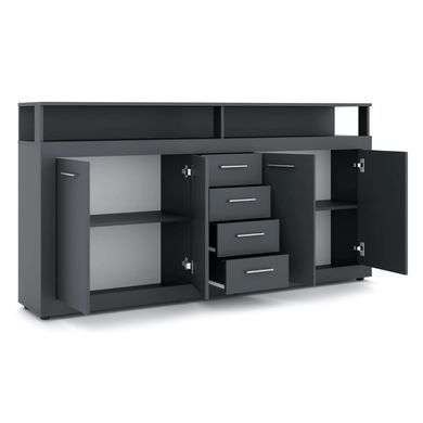 Комод MEBEL ELITE BLAGO 190 антрацит фотографія