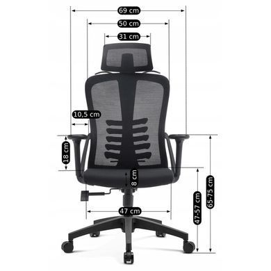 Стул офисный поворотный MEBEL ELITE JULIET Черный фотография