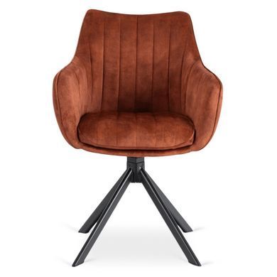 Стілець поворотний MEBEL ELITE MUMBAI Velvet&nbsp;2 Рудий фотографія