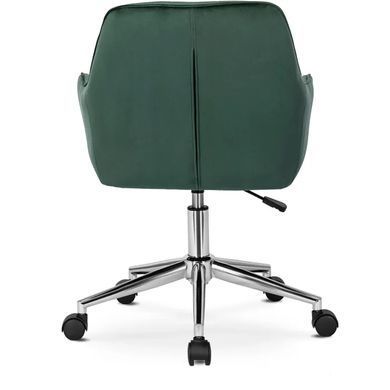 Стілець офісний поворотний оксамитовий MEBEL ELITE FABIO Velvet Зелений фотографія