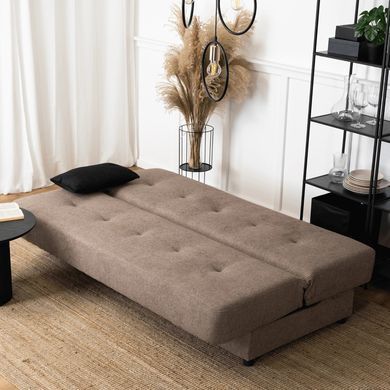Диван раскладной MEBEL ELITE ARUBA 188 см Коричневый фотография