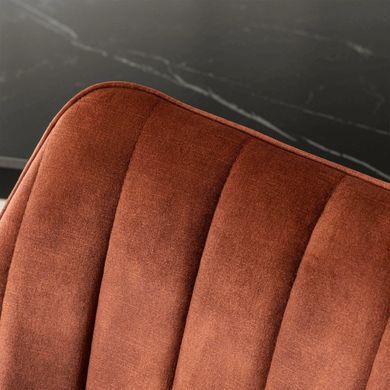 Стілець поворотний MEBEL ELITE MUMBAI Velvet&nbsp;2 Рудий фотографія