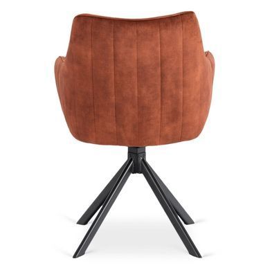 Стілець поворотний MEBEL ELITE MUMBAI Velvet&nbsp;2 Рудий фотографія