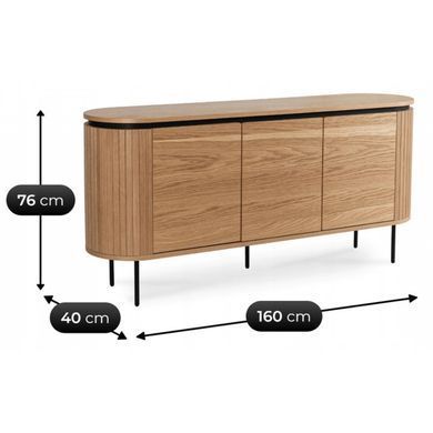 Комод MEBEL ELITE BECK 160 Дуб фотография