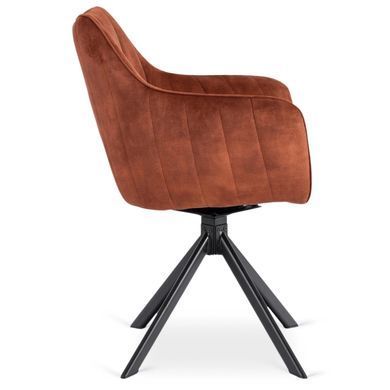 Стілець поворотний MEBEL ELITE MUMBAI Velvet&nbsp;2 Рудий фотографія