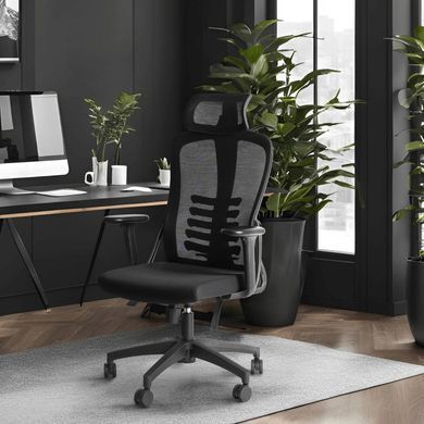 Стул офисный поворотный MEBEL ELITE JULIET Черный фотография
