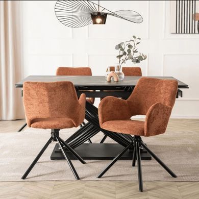 Крісло поворотне MEBEL ELITE FLAV Рудий фотографія