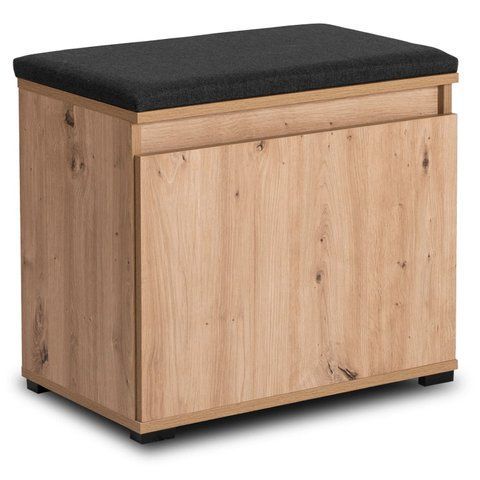 Тумба для взуття MEBEL ELITEM MODENA 60 Дуб Артизан/графіт фотографія