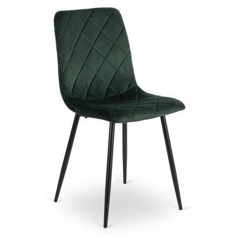 Стул бархатный MEBEL ELITE FORIS Velvet Зеленый фотография