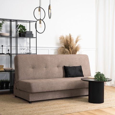 Диван раскладной MEBEL ELITE ARUBA 188 см Коричневый фотография