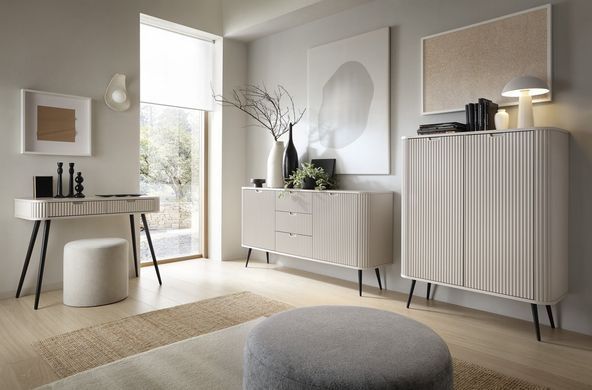 Комод Perfect Home Зова/Zova 2-дверный с черными ножками K103 Кашемир фотография