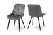Стул Прадо-R и Микс Мебель черный/велюр серый