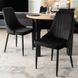 Стілець оксамитовий MEBEL ELITE BARI Velvet Чорний