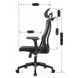 Стул офисный поворотный MEBEL ELITE JULIET Черный