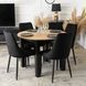 Стілець оксамитовий MEBEL ELITE BARI Velvet Чорний