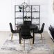 Стілець оксамитовий MEBEL ELITE YORK Velvet, Чорний / Золотий