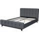 Ліжко двоспальне оксамитове MEBEL ELITE LINO Velvet 140x200 Сірий