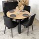 Стілець оксамитовий MEBEL ELITE BARI Velvet Чорний
