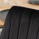 Стілець оксамитовий MEBEL ELITE BARI Velvet Чорний