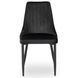 Стілець оксамитовий MEBEL ELITE BARI Velvet Чорний