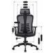 Стул офисный поворотный MEBEL ELITE JULIET Черный